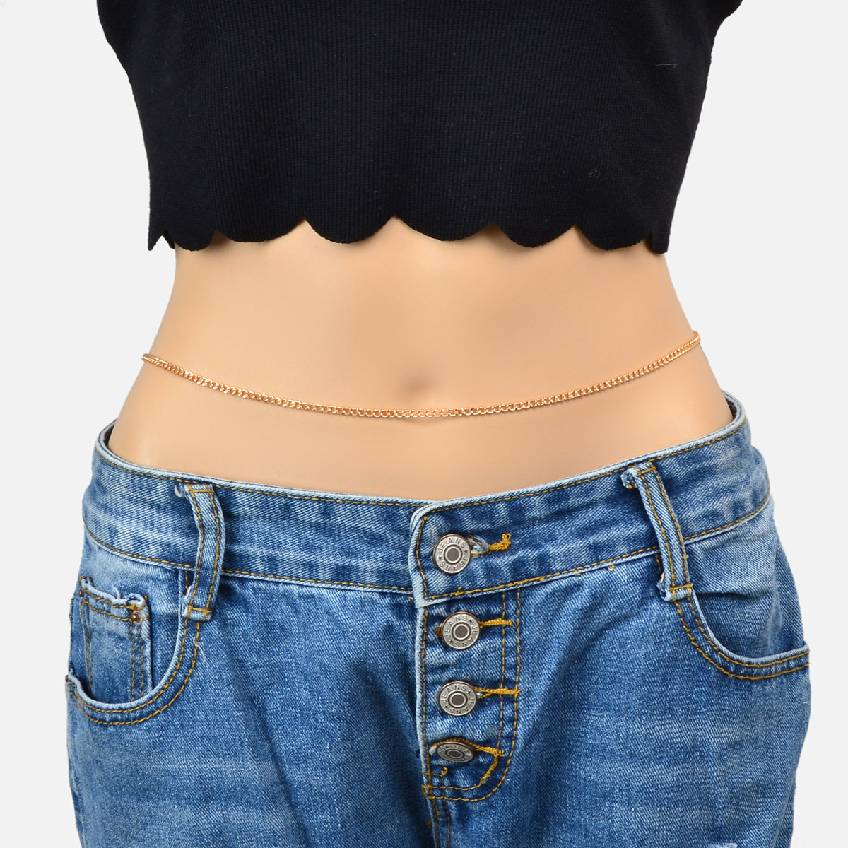 Beach Bikini Body Chain Belly Chain Adjustable Women Sexy Minimalist Waist Chain-0