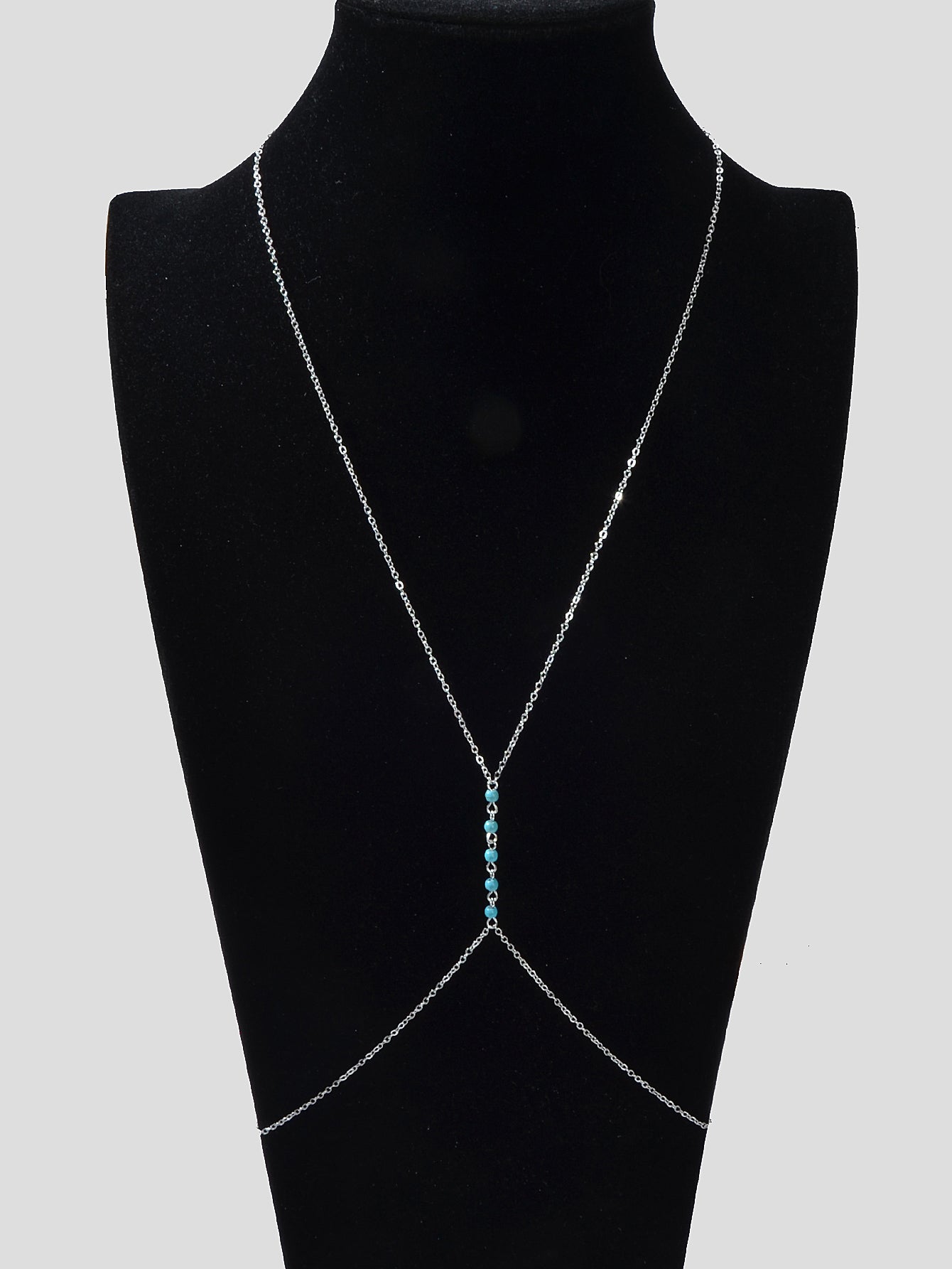 Sexy Turquoise Gold Silver Body Chain Beach Bikini Belly Waist Body Jewellery-5