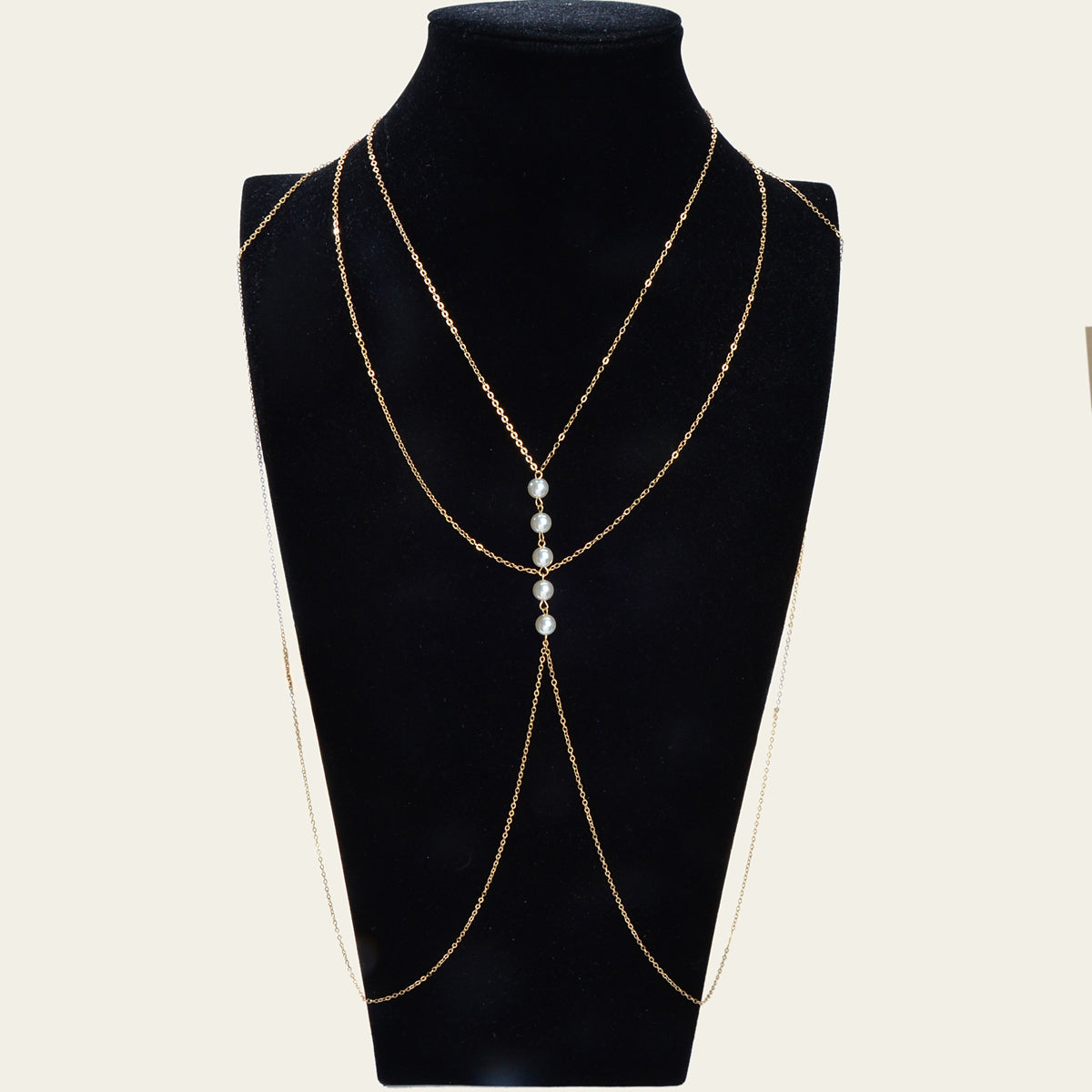 Gold Silver Body Chain with Layered Bra Chains Bikini Nightclub Body Jewellery-4