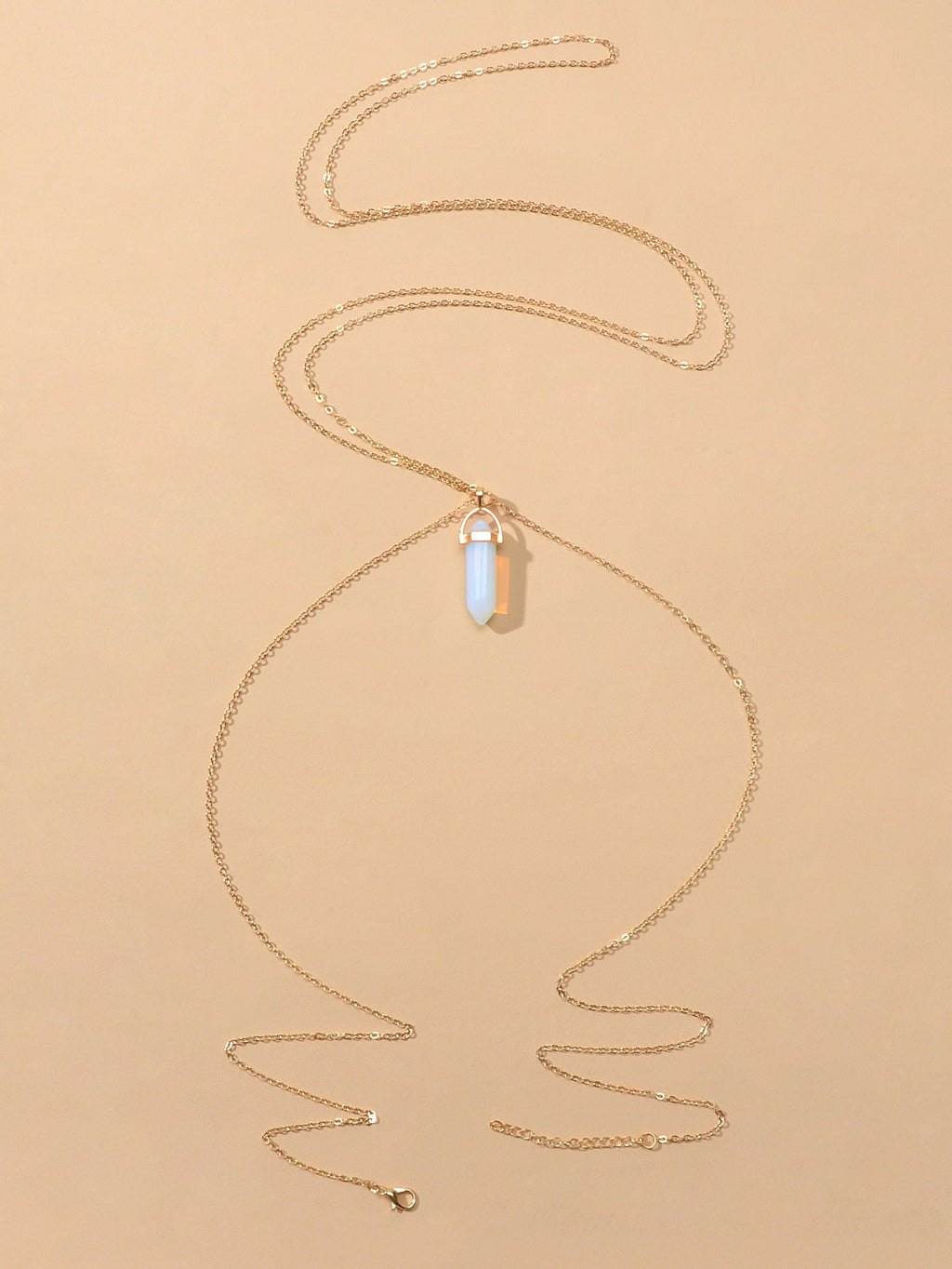 Bikini Beach Harness Beach Hexagonal Gemstone Waist Link Body Chain Belly Jewelry-1