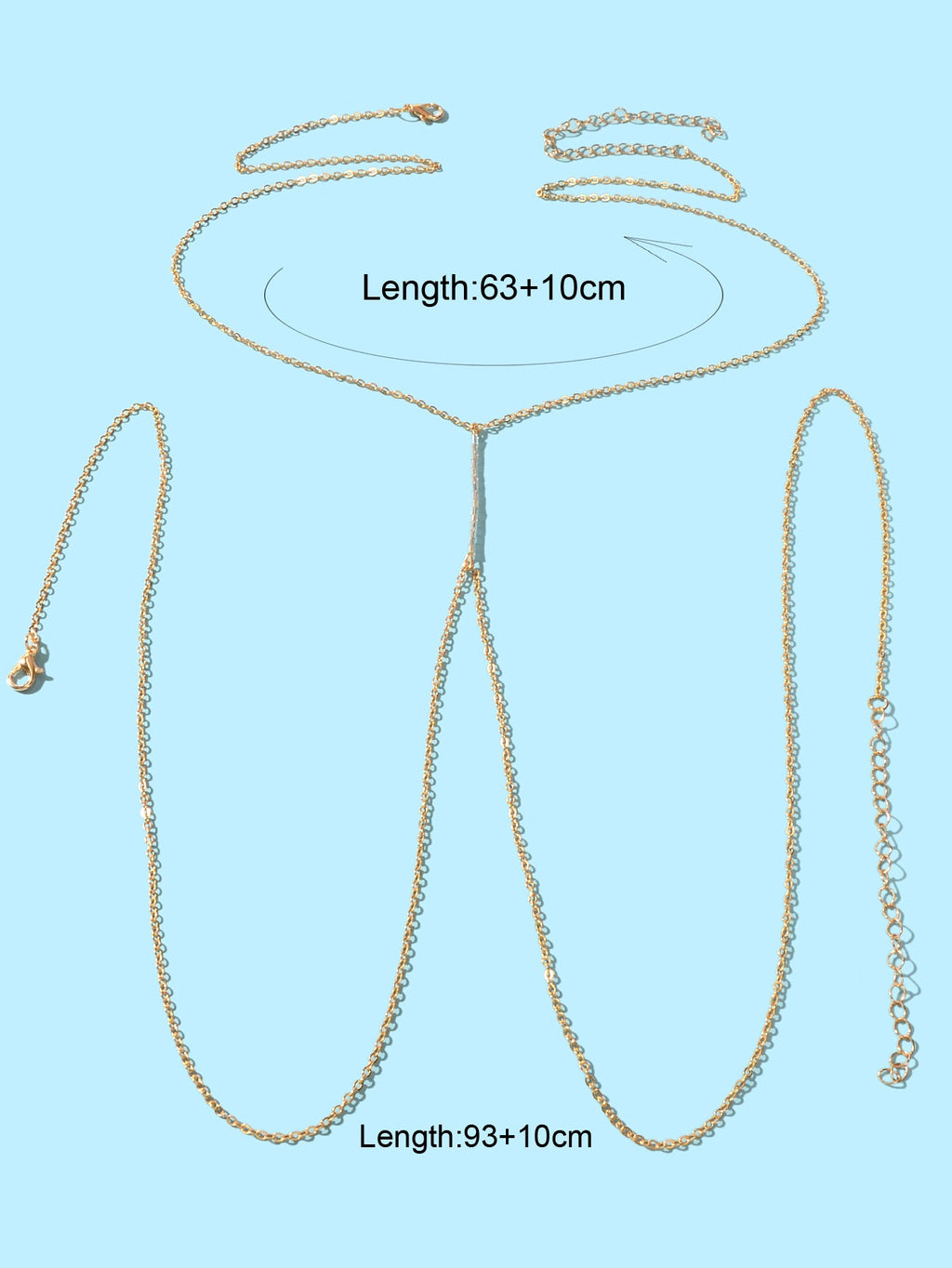 Gold Body Chains Jewellery Women Sexy Belly Waist Chain Bikini Beach Accessories-1