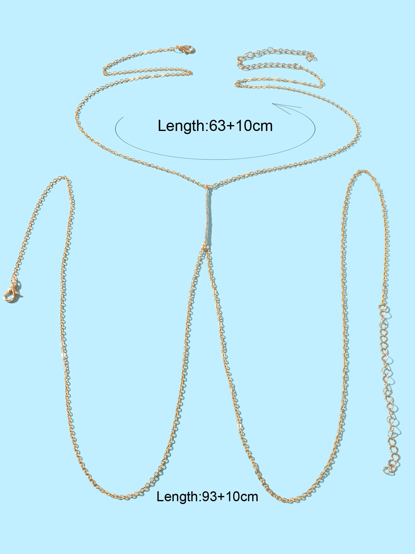 Gold Body Chains Jewellery Women Sexy Belly Waist Chain Bikini Beach Accessories-1