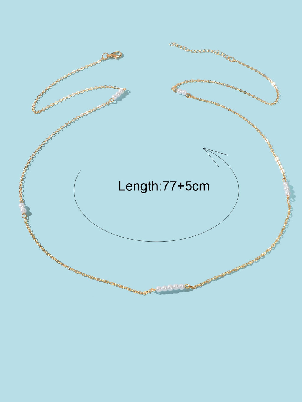 Women Waist Chain Beach Bikini Belly Jewellery Gold Sexy Pearl Beads Body Chains-1