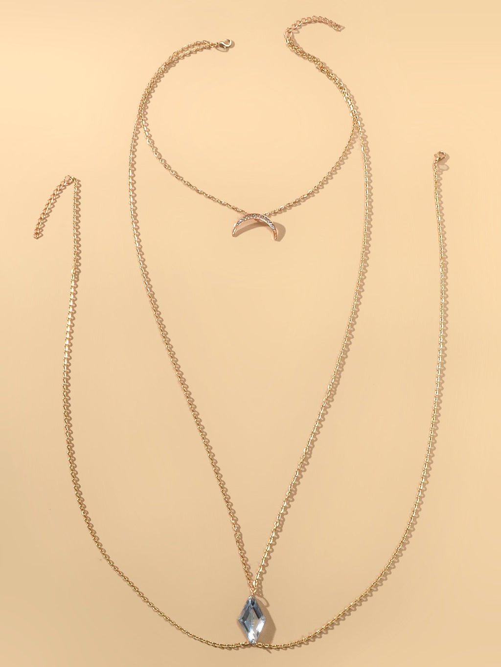 Glamorous Sexy Bikini Beach Body Chain Moon Chest Harness Belly Waist Jewellery-1