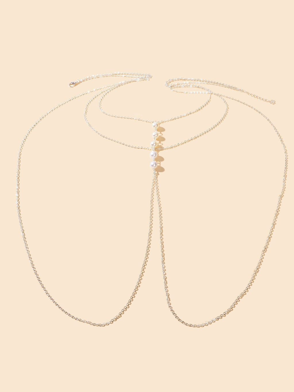 Gold Silver Body Chain with Layered Bra Chains Bikini Nightclub Body Jewellery-1