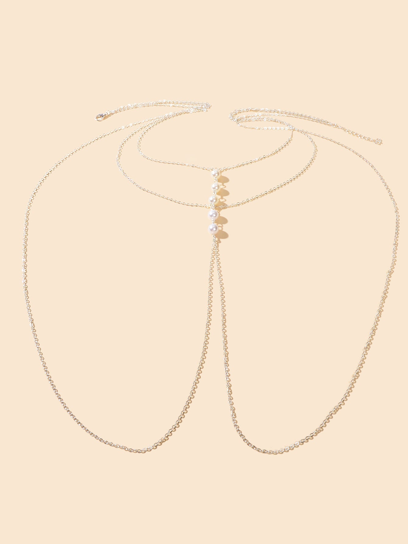 Gold Silver Body Chain with Layered Bra Chains Bikini Nightclub Body Jewellery-1