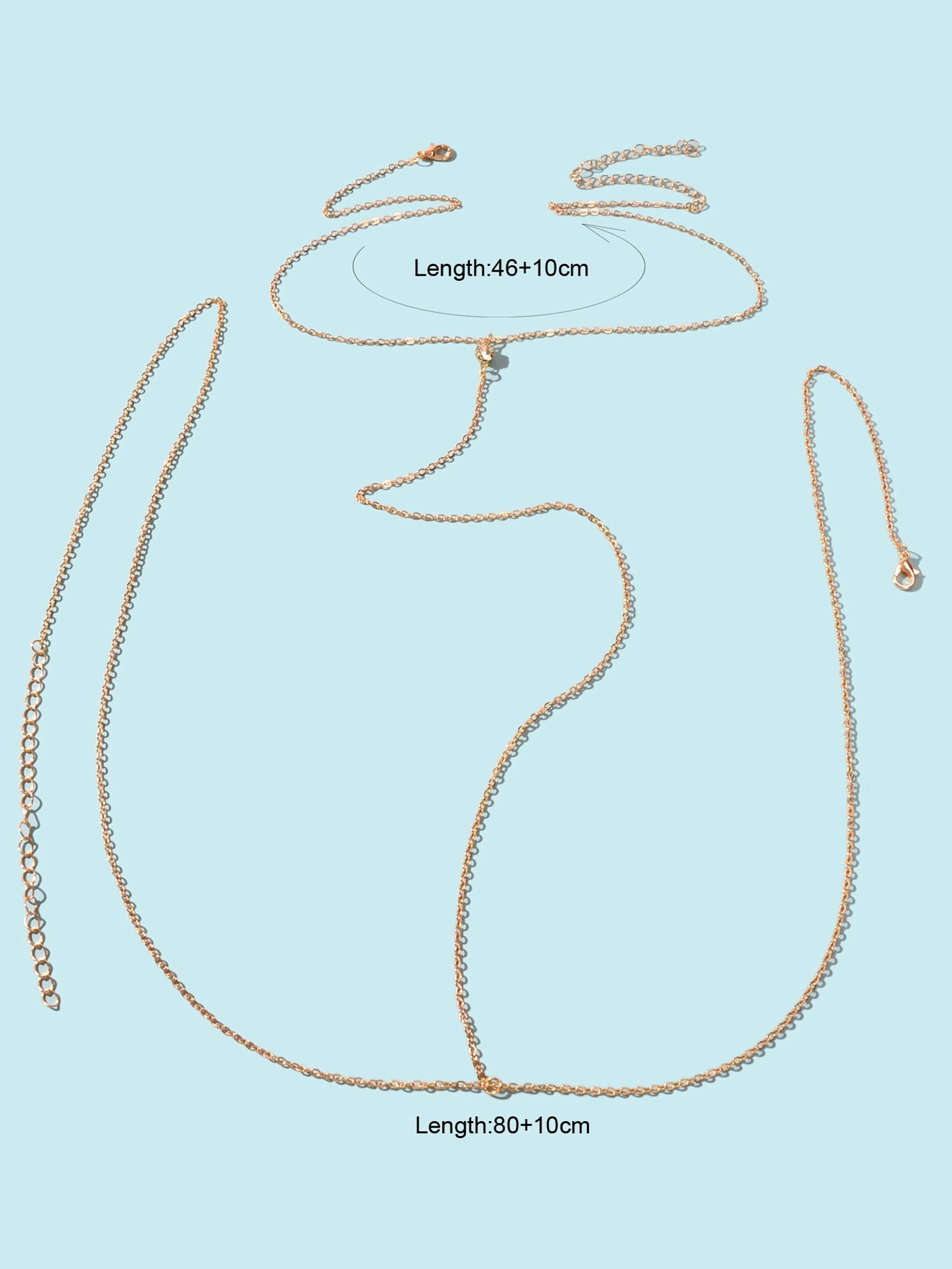 Women Gold Bikini Body Chain Beach Bra Chain Jewellery-1