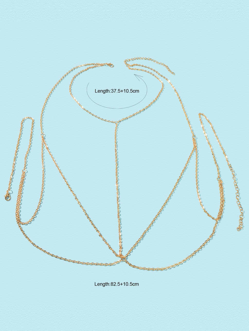 Bikini Body Jewelry Bra Body Chain Sexy Tassel Harness Chest Chain-2