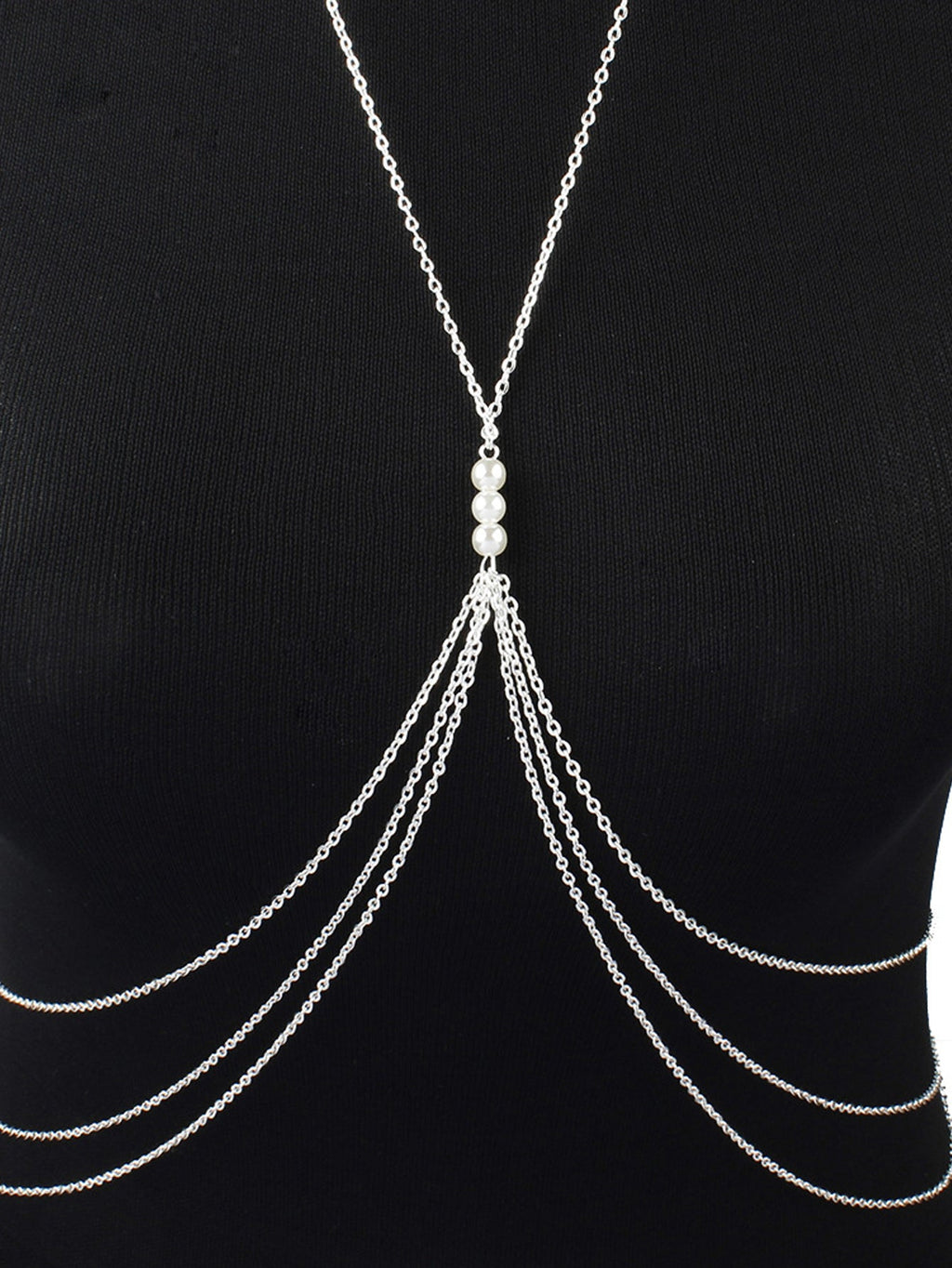 Bikini Beach Multi-layer Tassel Body Chain Chest Harness Belly Waist Jewellery-1