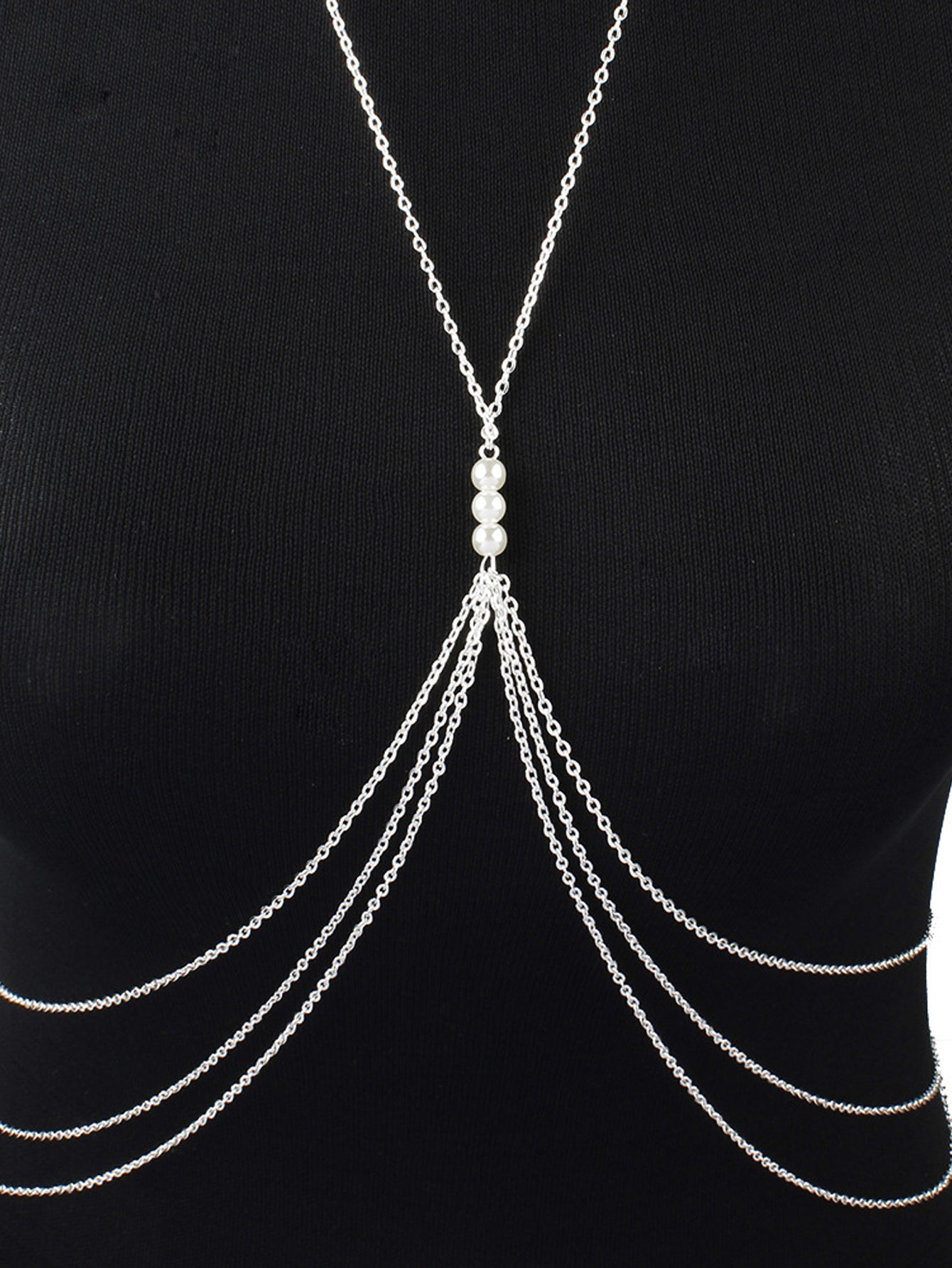 Bikini Beach Multi-layer Tassel Body Chain Chest Harness Belly Waist Jewellery-1