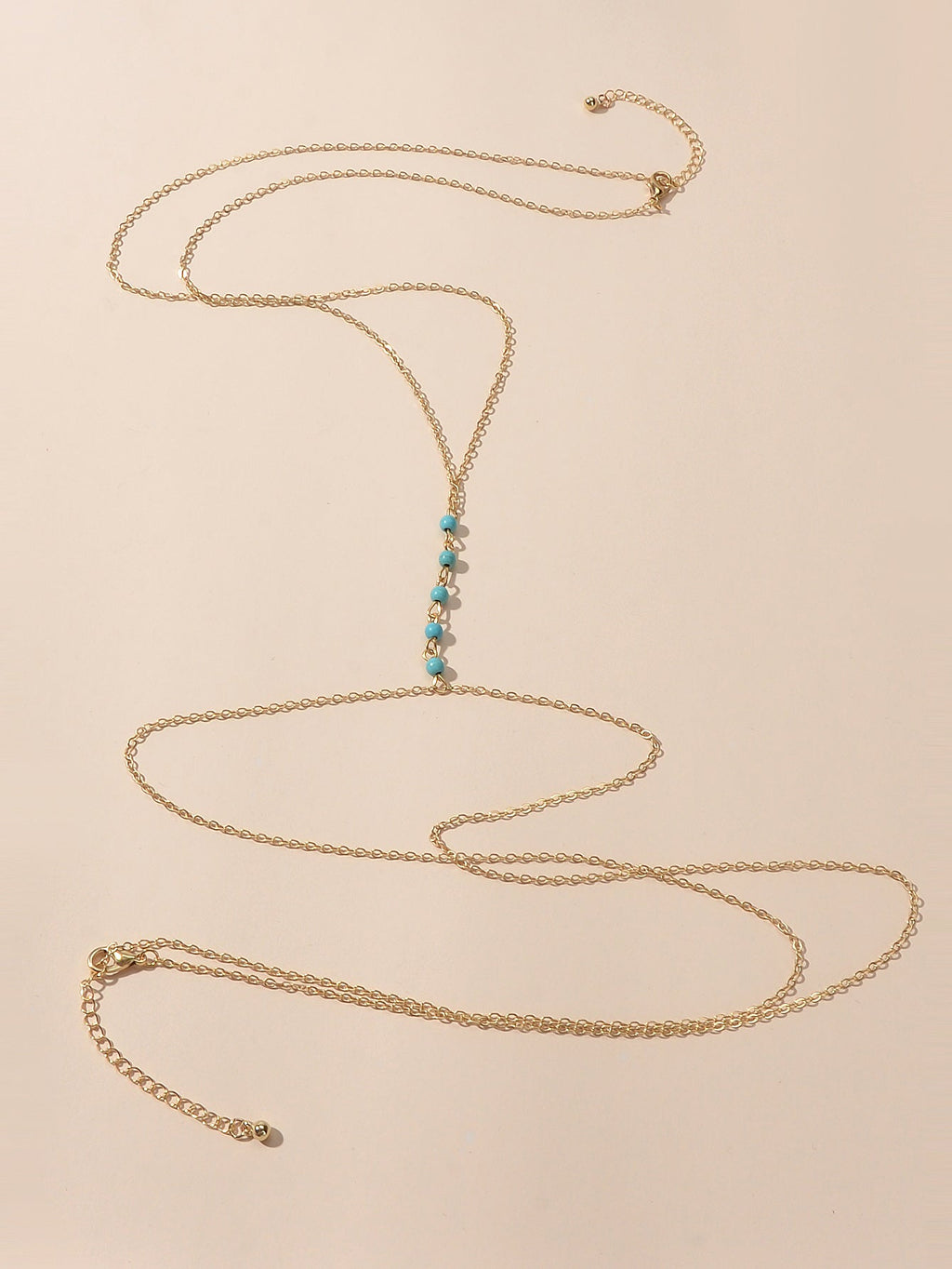 Sexy Turquoise Gold Silver Body Chain Beach Bikini Belly Waist Body Jewellery-1