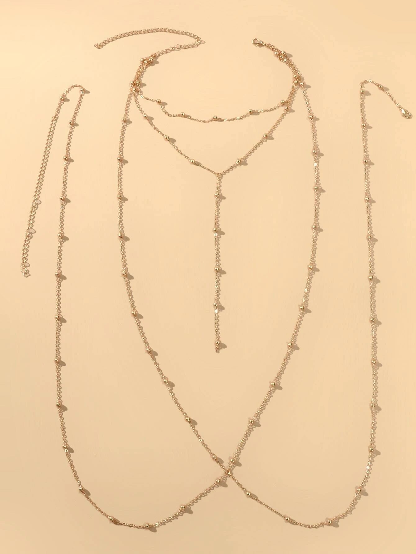 Tassel Body Chain Jewellery Harness Girl Bikini Stylish Fringe Belly Necklace-1