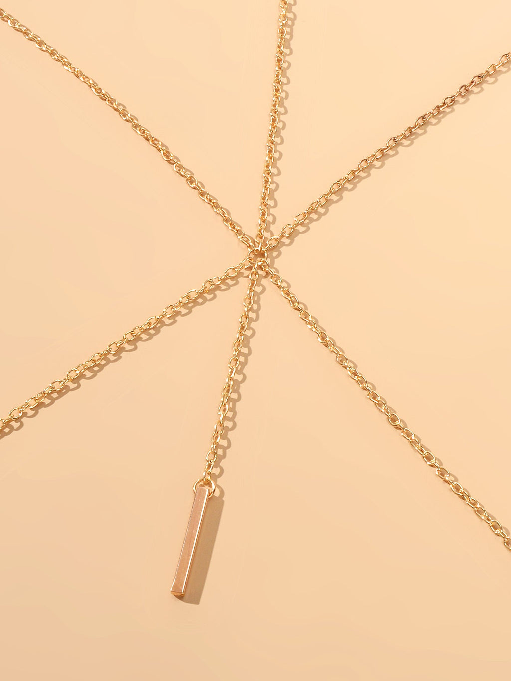 Sexy Gold Bikini Beach Body Chain Layered Chest Harness Belly Waist Jewellery-2