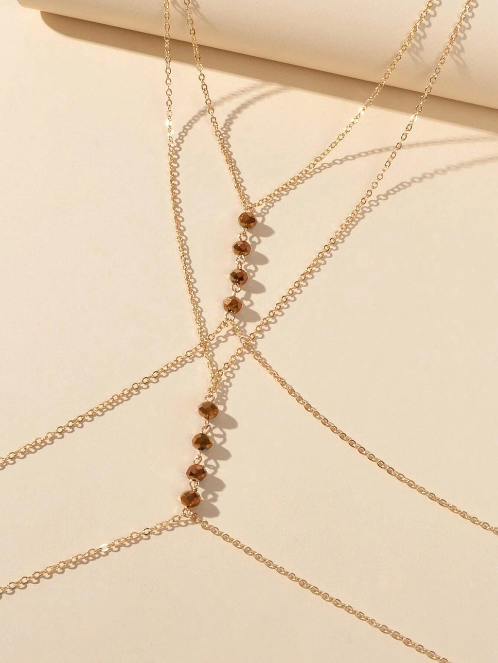 Body Chain Jewellery for Girls Bikini Belly Chain Necklace with Acrylic Beads-3