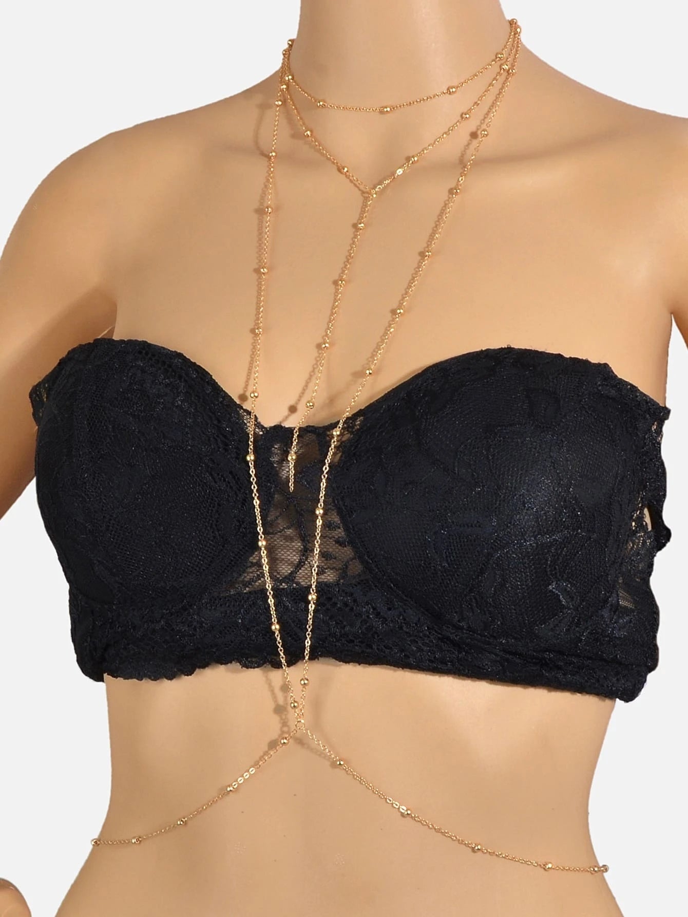 Tassel Body Chain Jewellery Harness Girl Bikini Stylish Fringe Belly Necklace-2