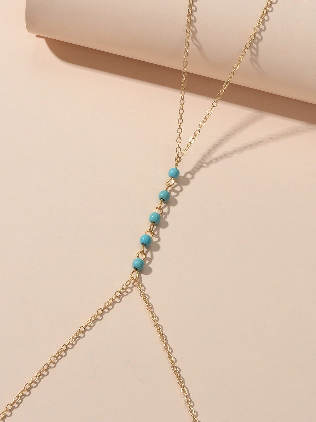 Sexy Turquoise Gold Silver Body Chain Beach Bikini Belly Waist Body Jewellery-3