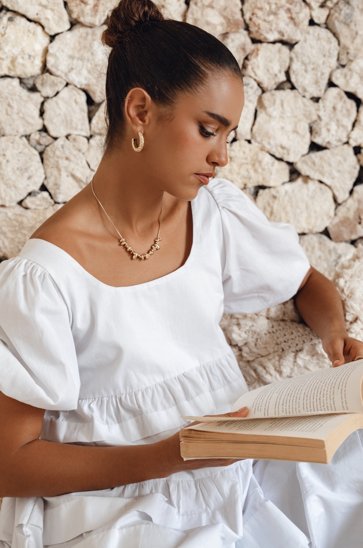 Andrea Babydoll Cotton Mini Dress (Sale)-3