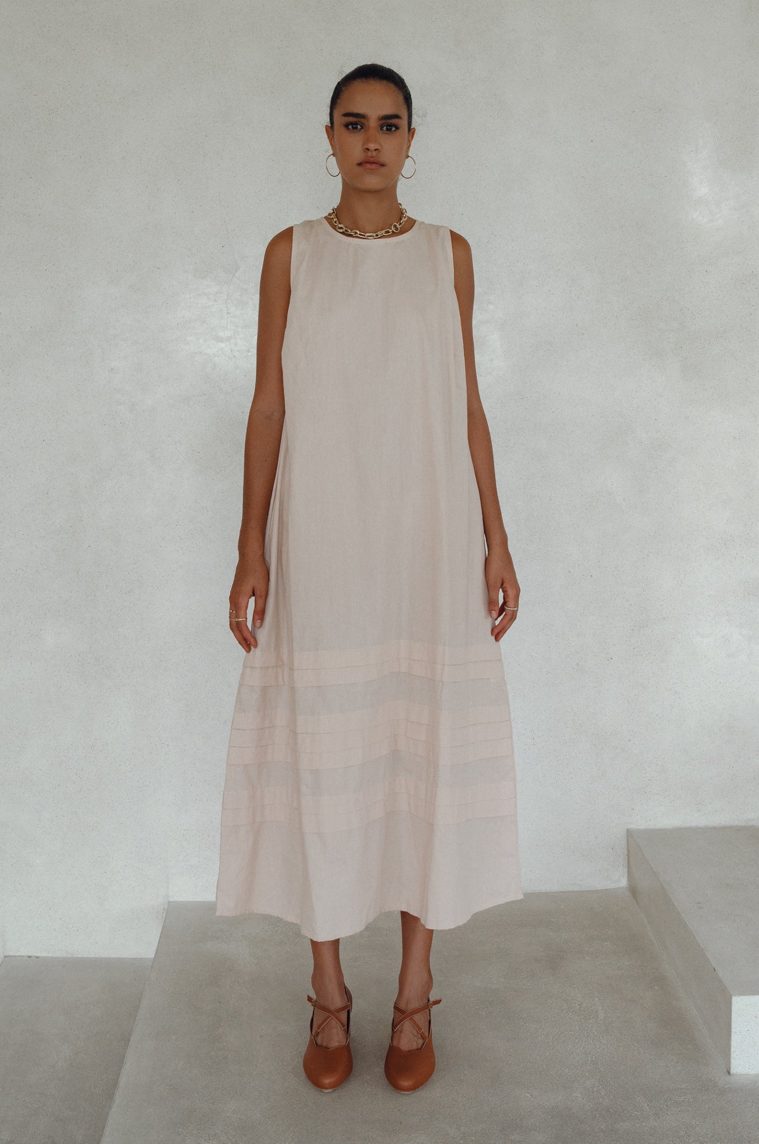 Beloved Cara Slip on Cotton Maxi Dress (Sale)-3