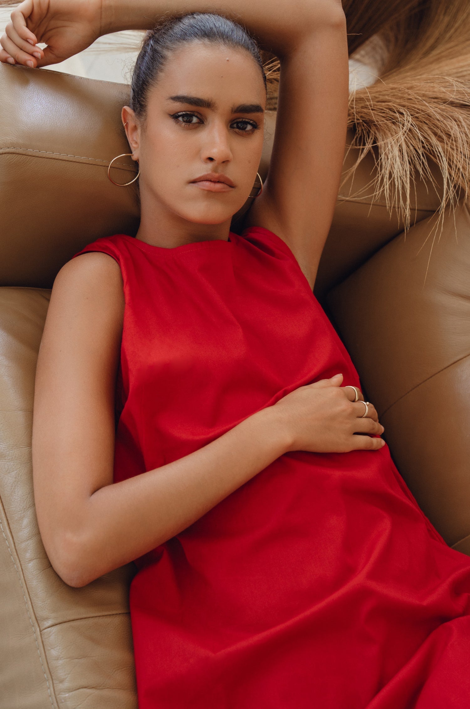 Beloved Cara Slip on Cotton Maxi Dress (Sale)-1