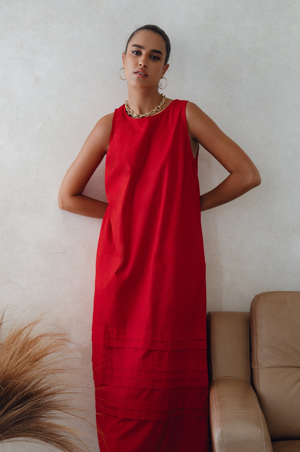 Beloved Cara Slip on Cotton Maxi Dress (Sale)-0