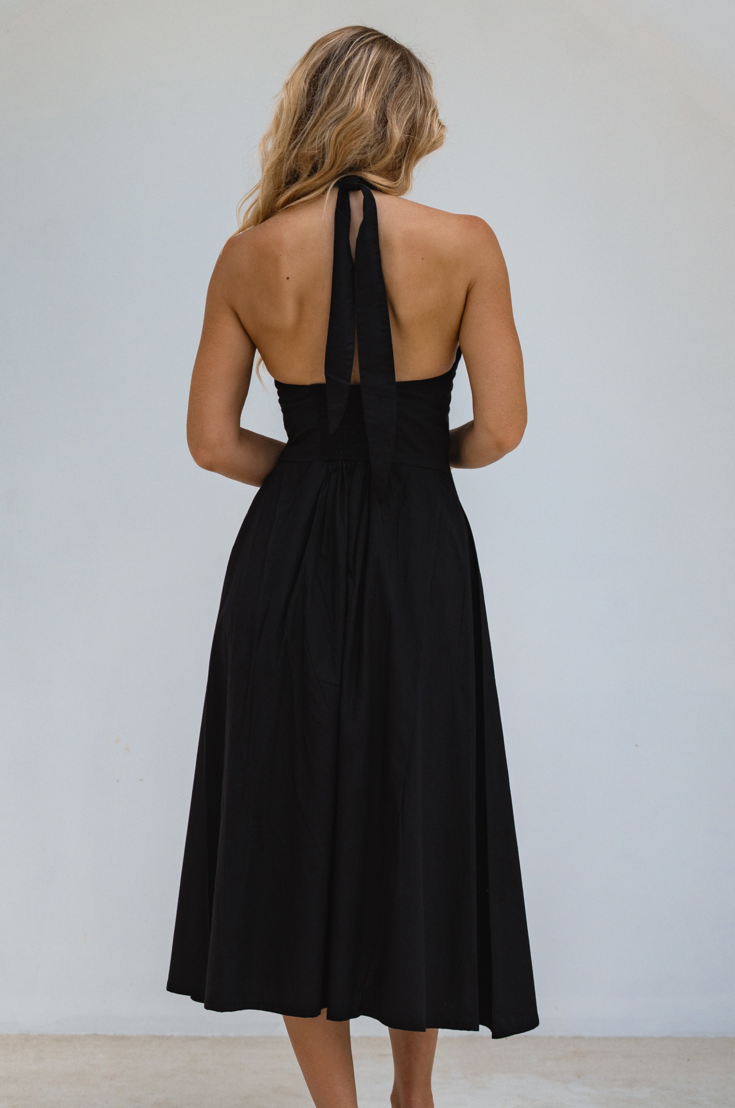 Costa Del Sol Halterneck Cotton Dress-2