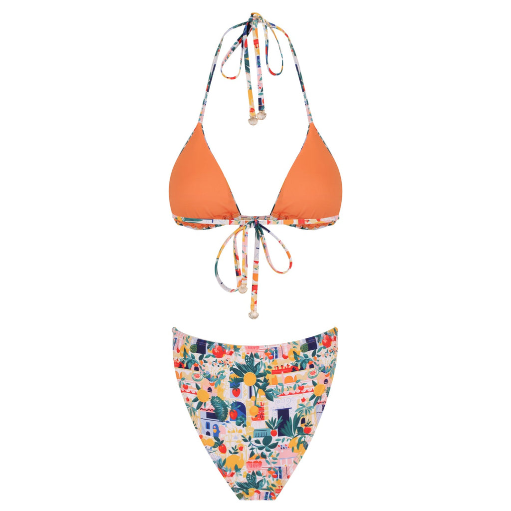Triangle Bikini Set-Cinque Terre-1