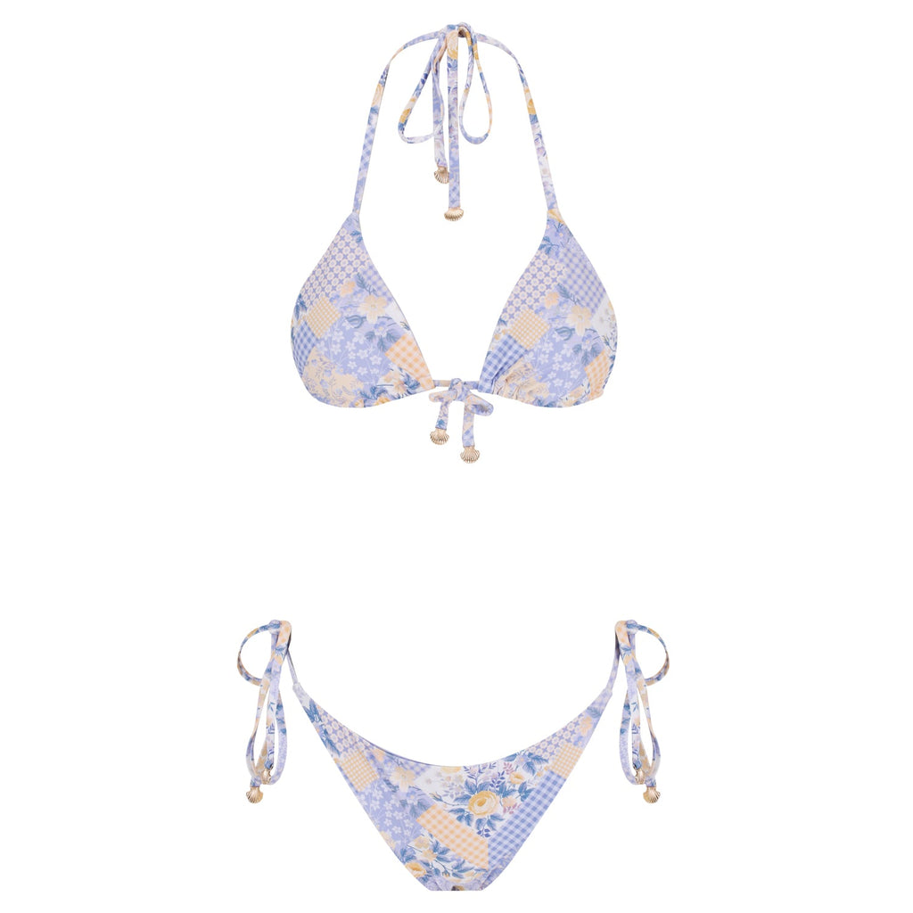 Triangle Bikini Set-Lovely Lavender-0