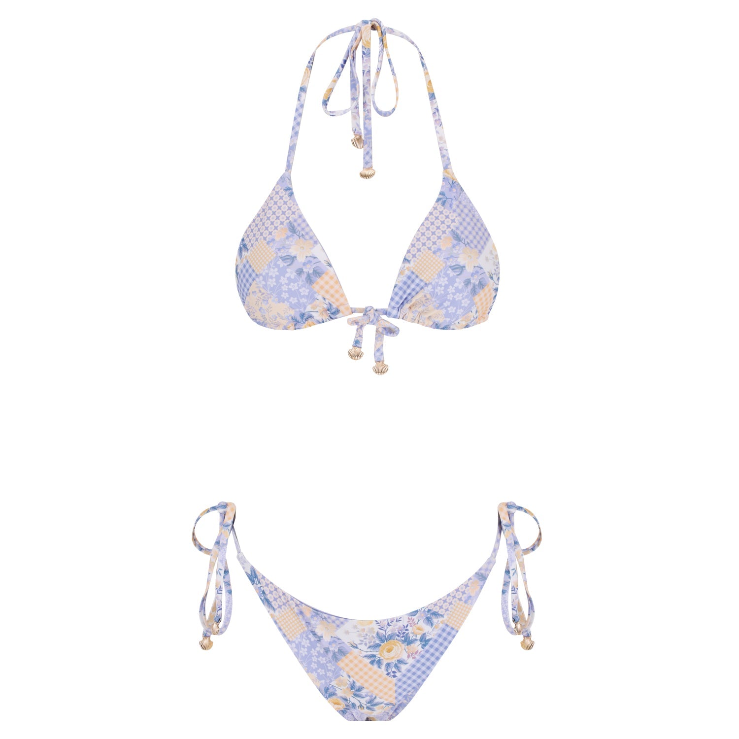 Triangle Bikini Set-Lovely Lavender-0