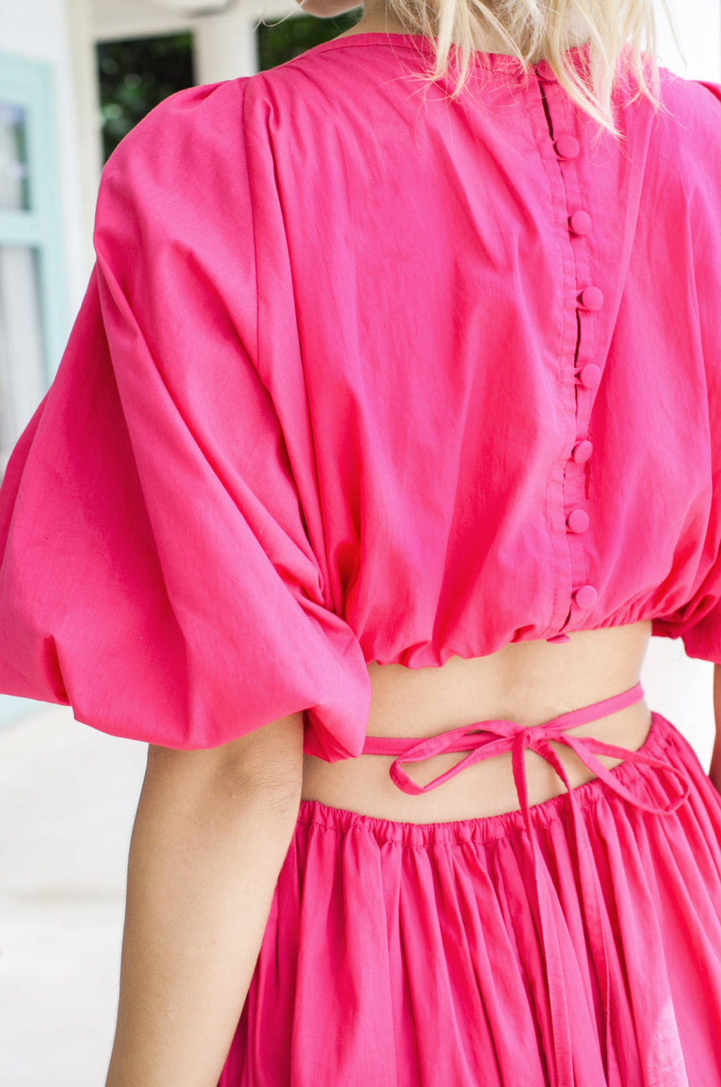 Eva Poplin Cotton Cutout Midi Dress (Sale)-4