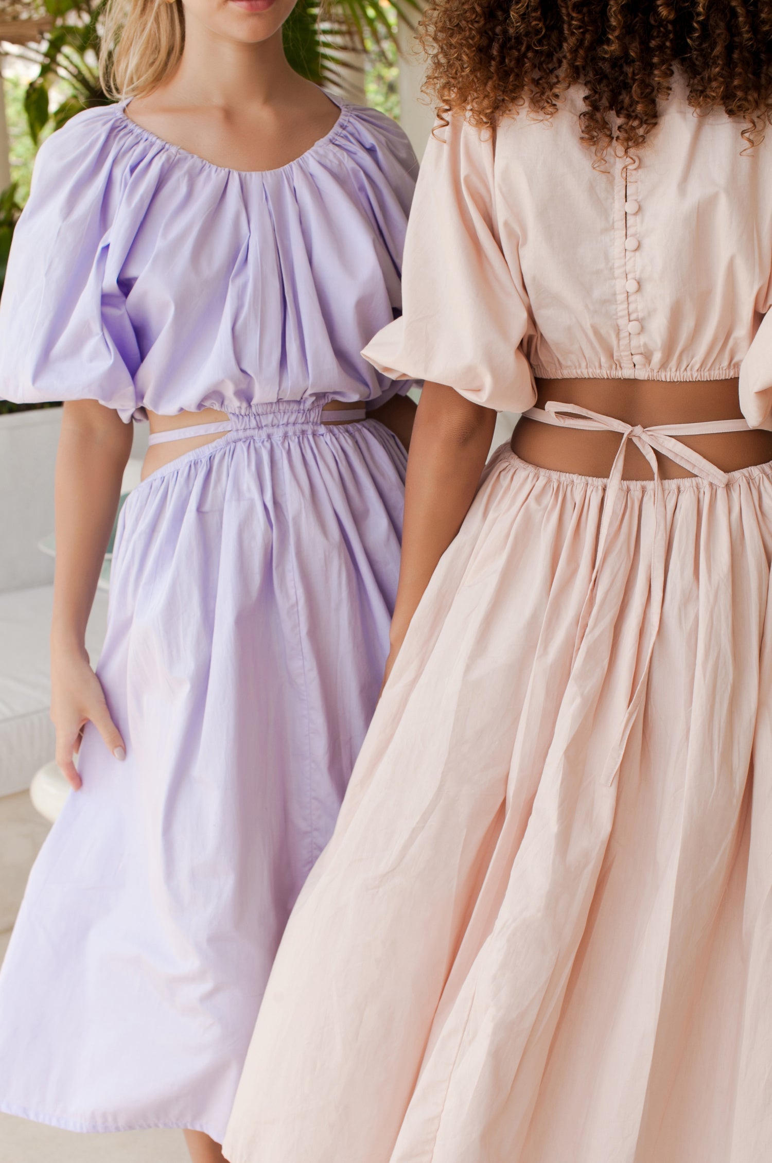 Eva Poplin Cotton Cutout Midi Dress (Sale)-4