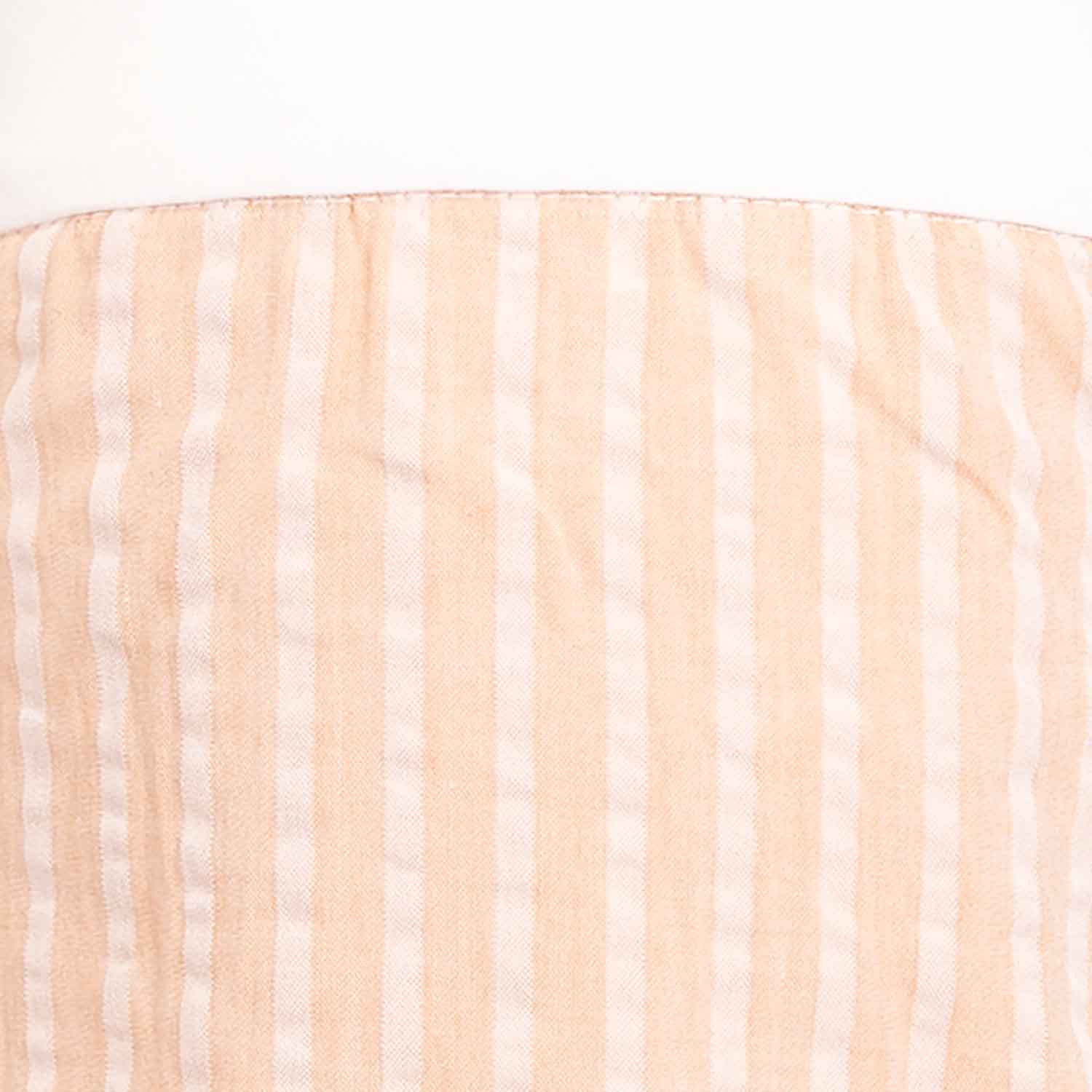 Baby Dress in Peach and White-3