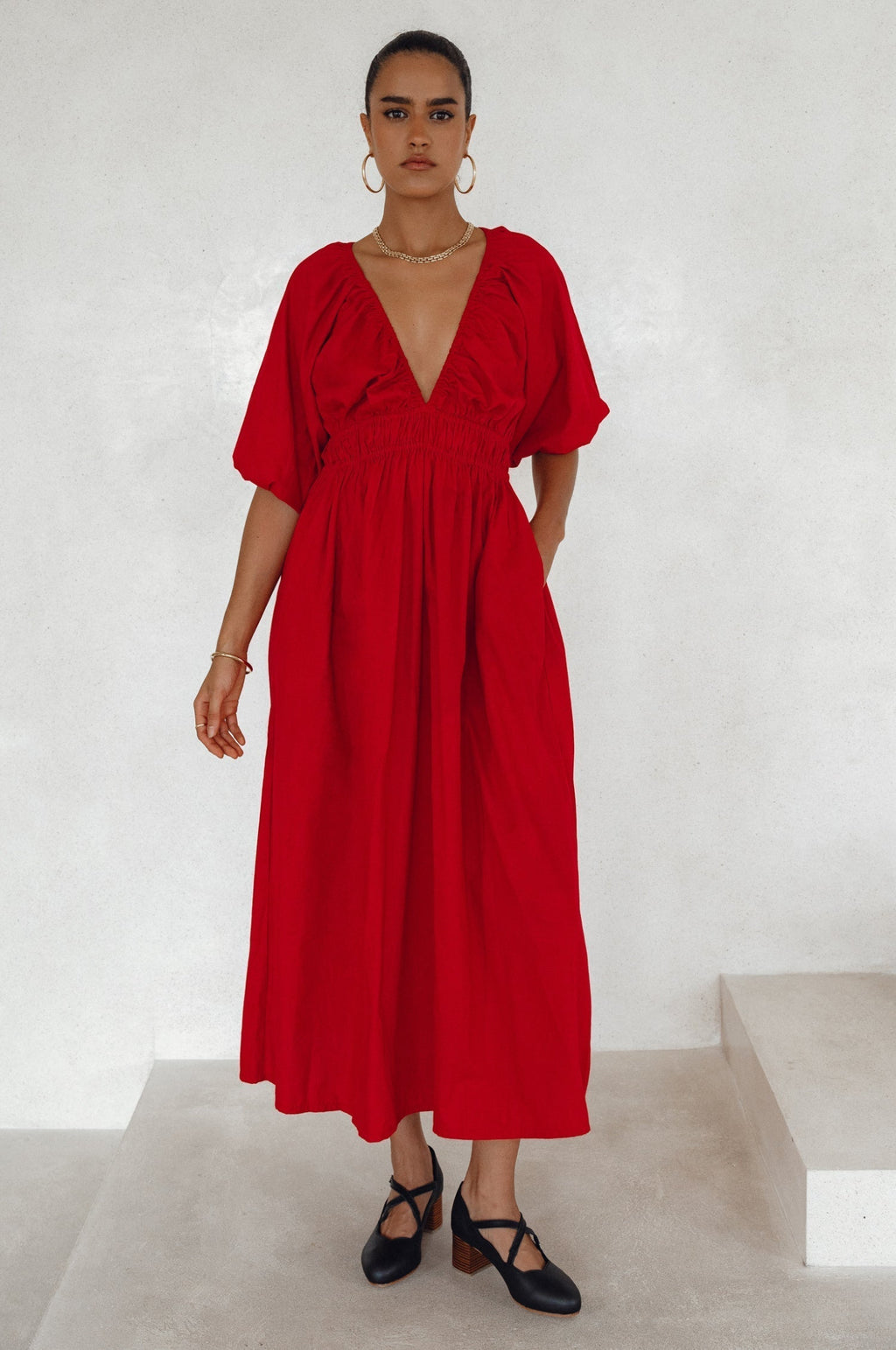 Kezas Cotton Maxi Dress-0