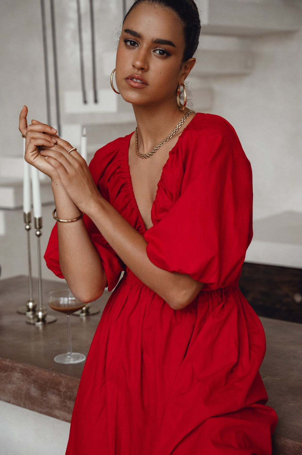 Kezas Cotton Maxi Dress-1