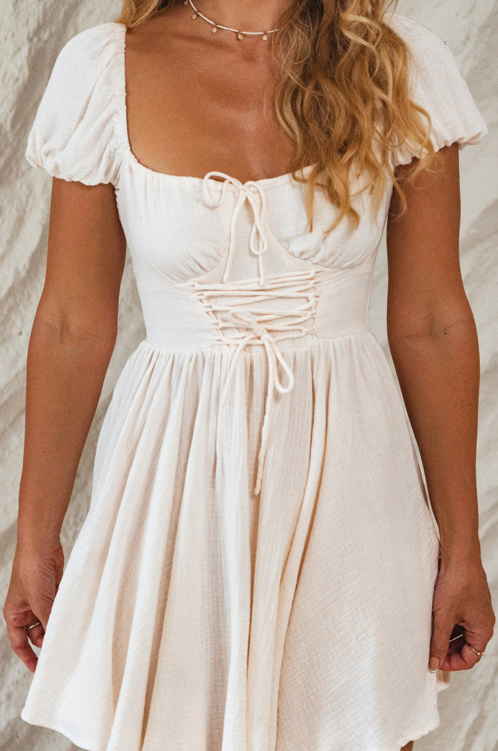 Michelina Cotton Mini Dress-4