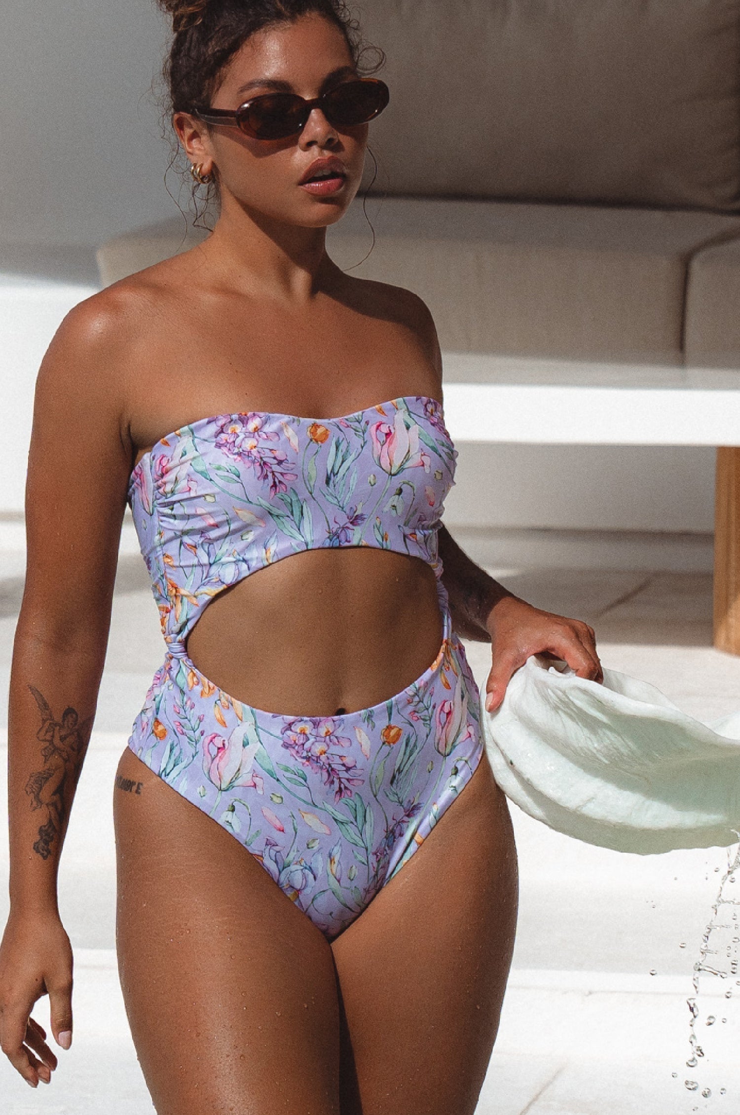 San Leo One Piece Cut-out Swimsuit-1