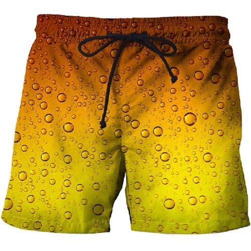 Beer cover Printed Beach Shorts Men Casual Board Shorts Vacation Quick Dry Shorts Swimwear Streetwear DropShip-1