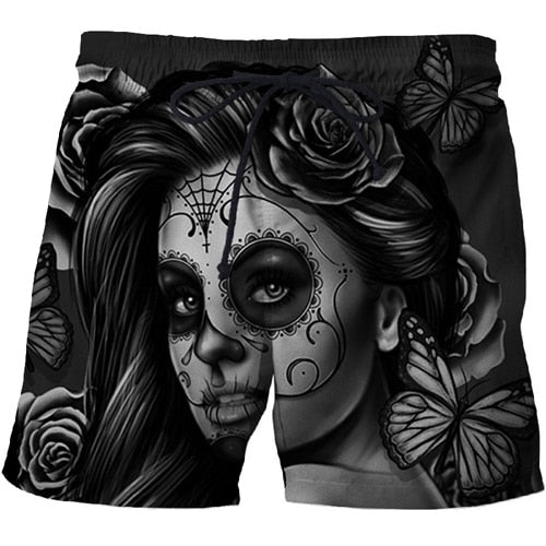 Casual Printed Beach Shorts Masculino Men 3d Streetwear Board Shorts Plage Quick Dry Shorts Funny Swimwear DropShip-5