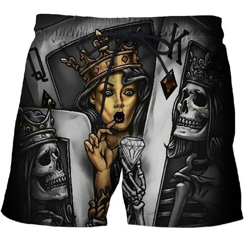 Casual Printed Beach Shorts Masculino Men 3d Streetwear Board Shorts Plage Quick Dry Shorts Funny Swimwear DropShip-8
