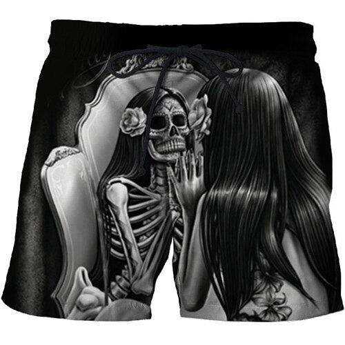 Casual Printed Beach Shorts Masculino Men 3d Streetwear Board Shorts Plage Quick Dry Shorts Funny Swimwear DropShip-6