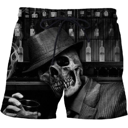 Casual Printed Beach Shorts Masculino Men 3d Streetwear Board Shorts Plage Quick Dry Shorts Funny Swimwear DropShip-10