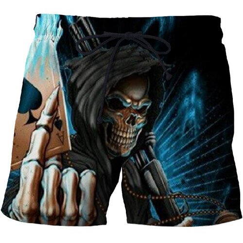 Casual Printed Beach Shorts Masculino Men 3d Streetwear Board Shorts Plage Quick Dry Shorts Funny Swimwear DropShip-7