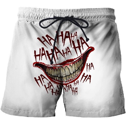 Clown mouth 3d Printed Beach Shorts Men Shorts 3d Shorts Plage Summer Swimwear Quick Dry Pants Board Shorts Drop Ship-6