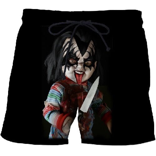 Clown mouth 3d Printed Beach Shorts Men Shorts 3d Shorts Plage Summer Swimwear Quick Dry Pants Board Shorts Drop Ship-5