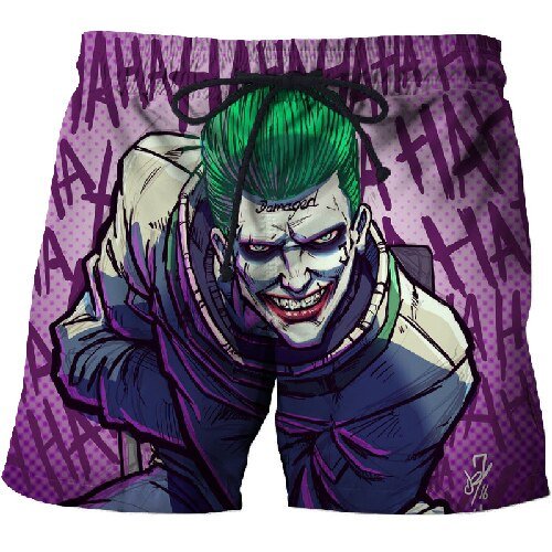 Clown mouth 3d Printed Beach Shorts Men Shorts 3d Shorts Plage Summer Swimwear Quick Dry Pants Board Shorts Drop Ship-13