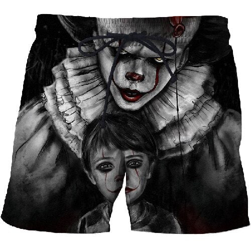 Clown mouth 3d Printed Beach Shorts Men Shorts 3d Shorts Plage Summer Swimwear Quick Dry Pants Board Shorts Drop Ship-10