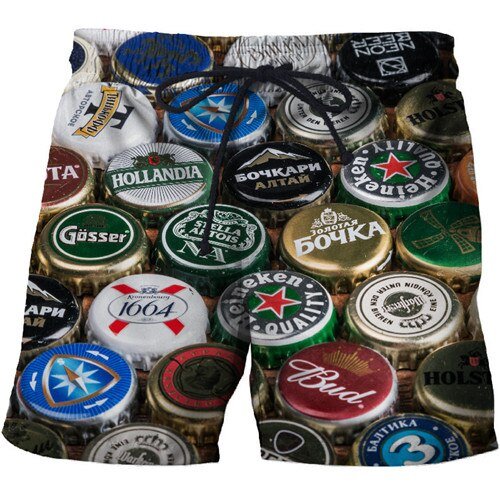 Cola bubble Printed Beach Shorts Men Board Shorts 3d Homme Men Short Plage Brand Quick Dry Swimwear Drop Ship-14