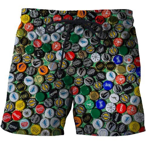 Cola bubble Printed Beach Shorts Men Board Shorts 3d Homme Men Short Plage Brand Quick Dry Swimwear Drop Ship-13