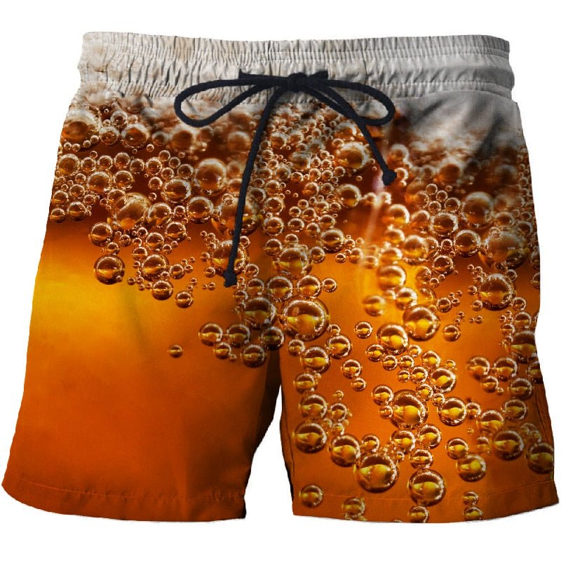 Cola bubble Printed Beach Shorts Men Board Shorts 3d Homme Men Short Plage Brand Quick Dry Swimwear Drop Ship-0