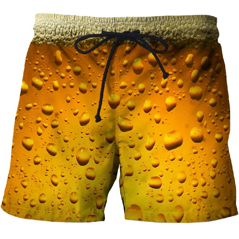Cola bubble Printed Beach Shorts Men Board Shorts 3d Homme Men Short Plage Brand Quick Dry Swimwear Drop Ship-3