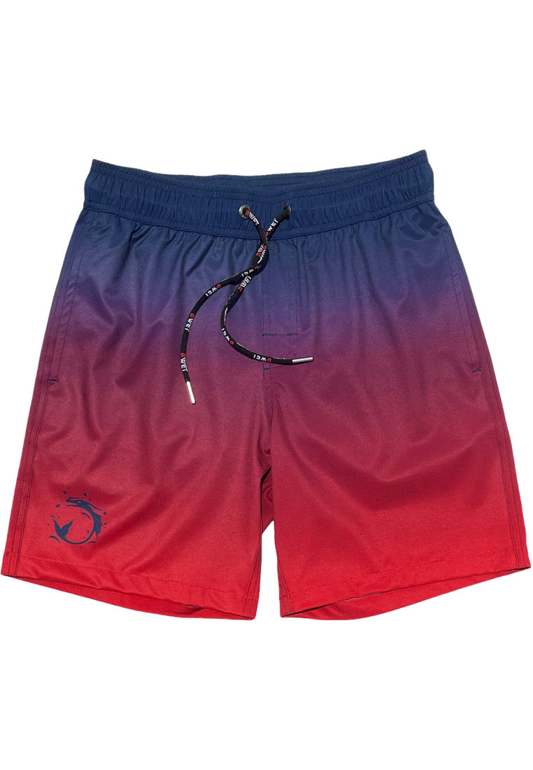 Get Beach Ready with 'Sunset' Swim Shorts by BWET – Durable Quality with UV Protection!-0